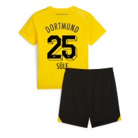 Fotballdrakt Barn Borussia Dortmund Niklas Sule #25 Hjemmedraktsett 2023-24 Kortermet (+ Korte bukser)